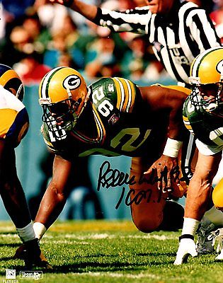 BECKETT-BAS REGGIE WHITE GREEN BAY PACKERS AUTOGRAPHED-SIGNED 8X10 PHOTO A04493