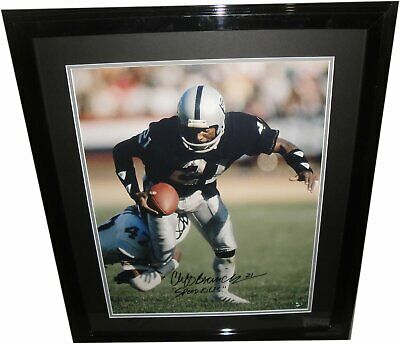 Cliff Branch Hand Signed Autographed 16x20 Photo Framed Speed Kills Raiders