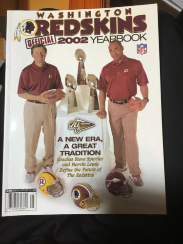 2002 Washington Redskins Signed Autograph Team Program Multiple Player Autos