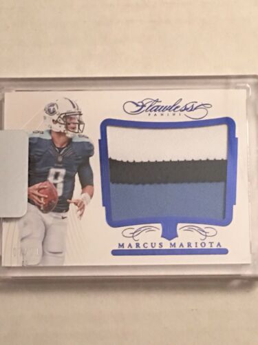 2015 Flawless Marcus Mariota 3-Color Patch /20 Titans