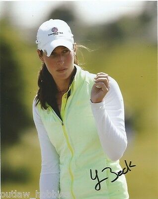 LPGA Laetitia Beck Autographed Signed 8x10 Photo COA A