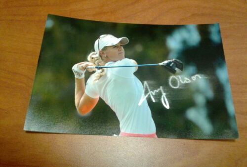 Amy Olson autographed 4x6  photo LPGA