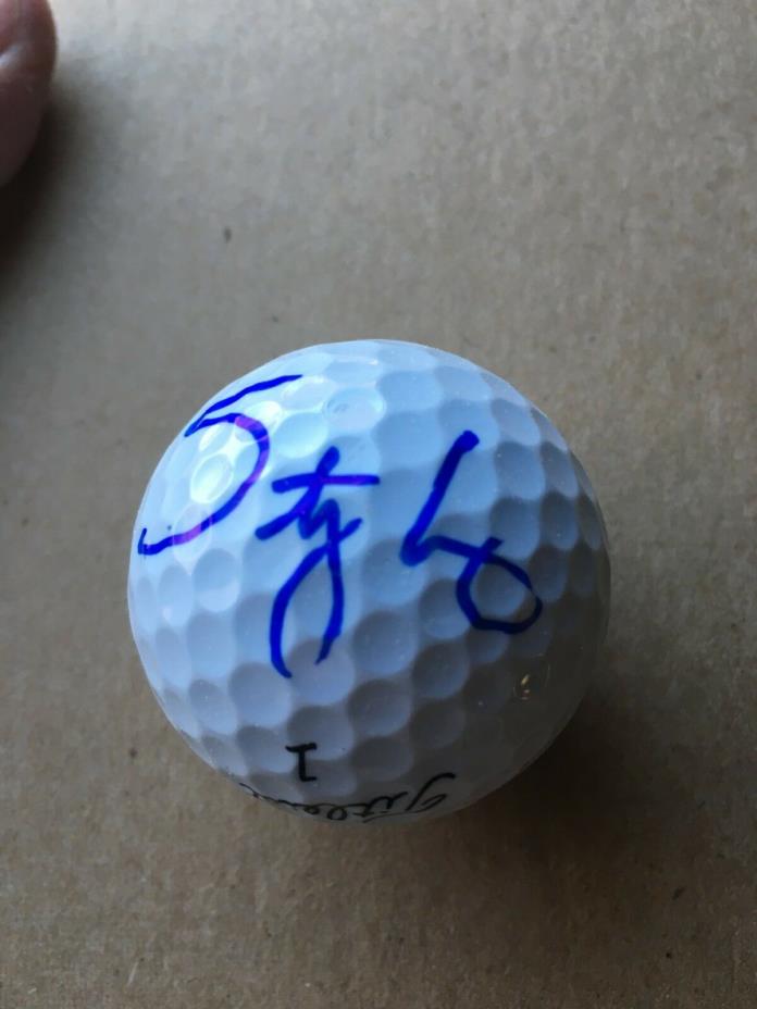 Titleist golf ball signed by Stacy Lewis