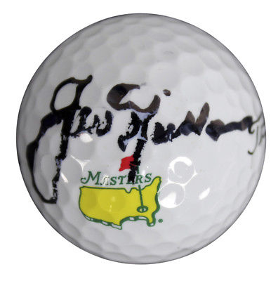 Jack Nicklaus Authentic Signed Masters Logo Titleist Golf Ball JSA #Y77595