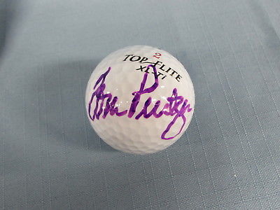 Tom Purtzer Signed Golf Ball JSA Purple Ink