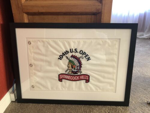 2007 PGA 104th US Open Shinnecock Hills Golf Flag Framed & Matted