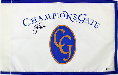 Jack Nicklaus Authentic Signed Champions Gate Golf Pin Flag BAS #A68530