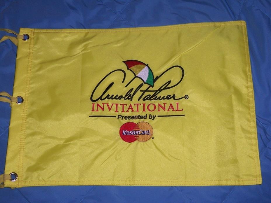 Arnold Palmer Invitational pin flag signed by Zach Johnson Bay Hill Club pga
