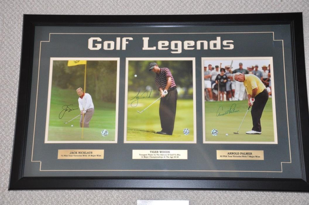 Jack Nicholas, Arnold Palmer & Tiger Woods - Golf Legends