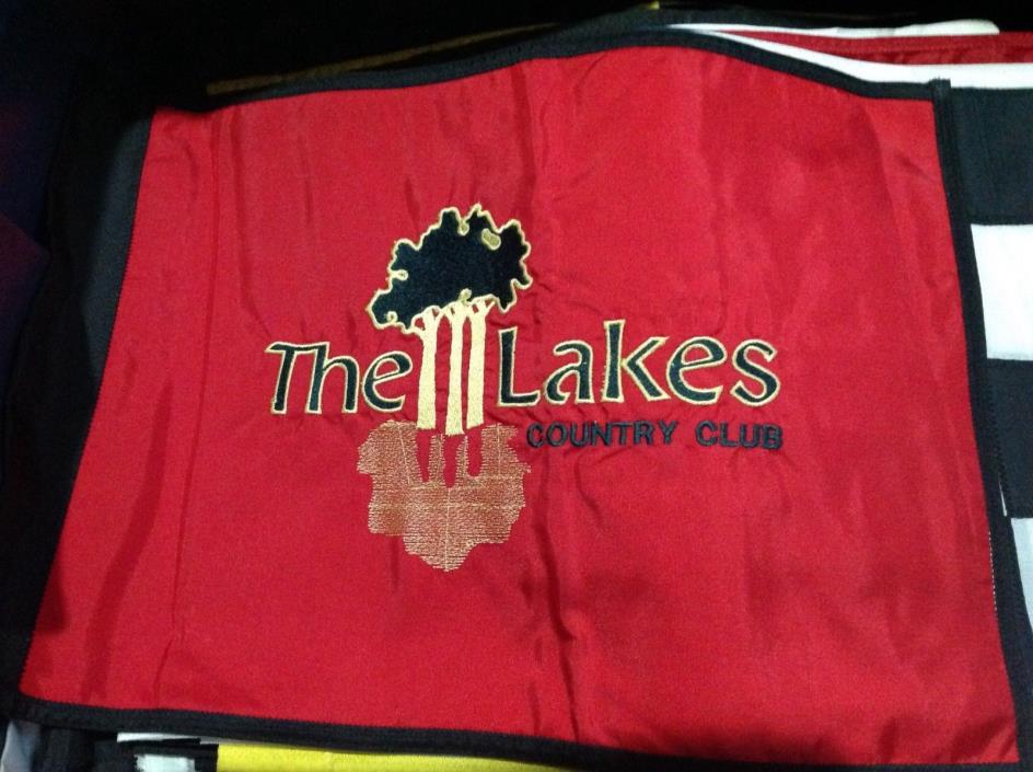 The Lakes Country Club in California pin flag by Ted Robinson pga 4