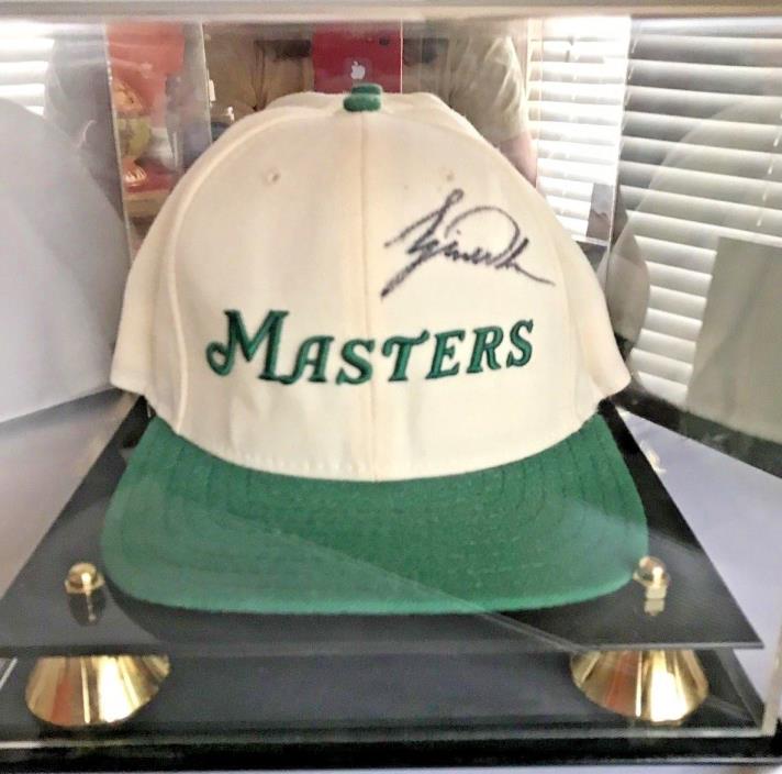 Tiger Woods autographed Masters Hat- First win
