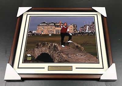 JACK NICKLAUS LAST BRITISH OPEN SIGNED AUTOGRAPHED FRAMED 16X20 PHOTO FANATICS
