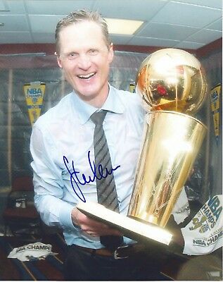 Steve Kerr Autographed Signed 8X10 Photo Golden State Warriors Chicago Bulls COA