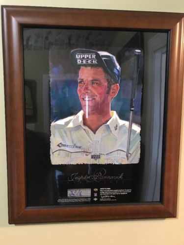 Jesper Parnevik Signed Framed 2003 Upper Deck Golf Champions Lounge UDA Auto