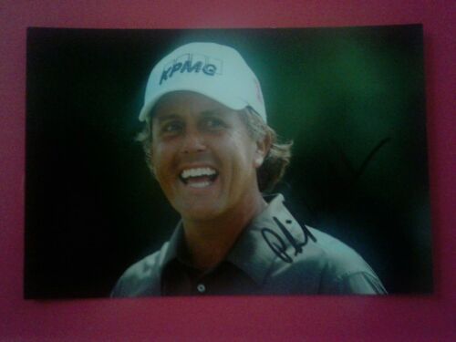 Phil Mickleson autographed 4x6 photo PGA