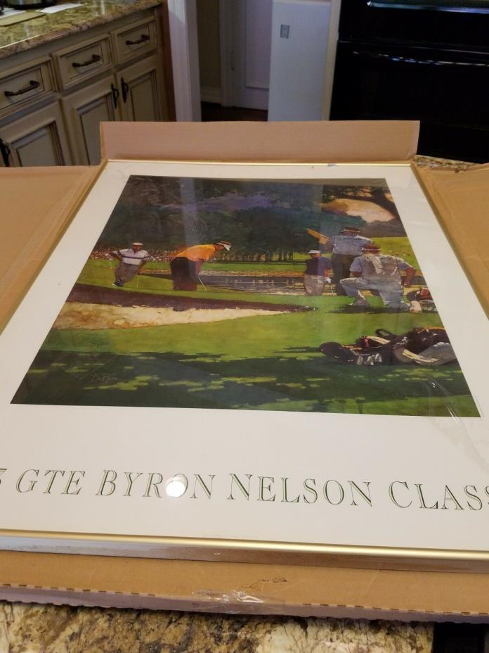 Large Photo 1993 GTE Byron Nelson Classic - framed  2' by 3' picture