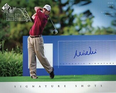 Mike Weir Autographed 2004 SP Signature Golf Jumbo Card