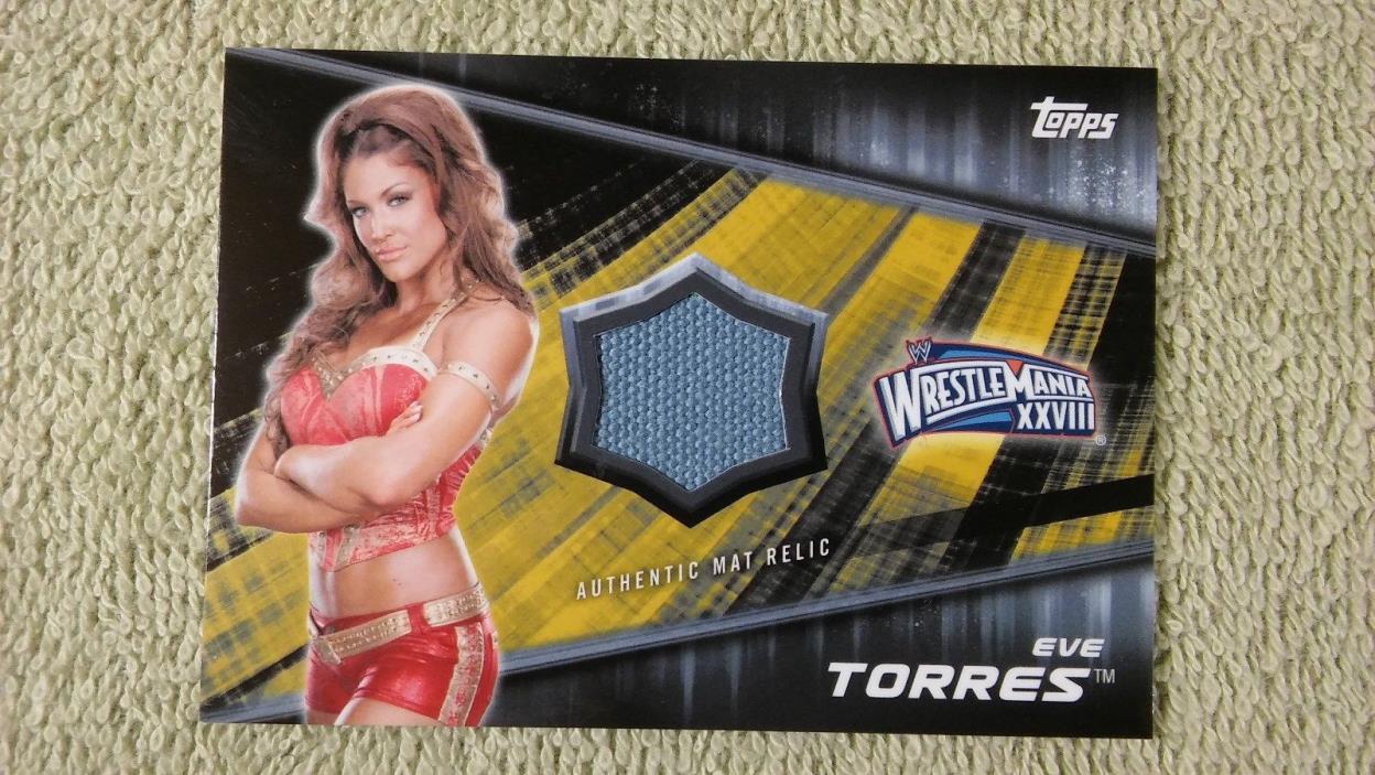 2016 Topps WWE WrestleMania XXVIII EVE TORRES Event Used Relic #d 9/10