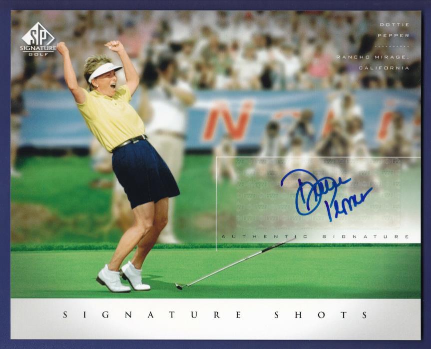 Dottie Pepper 2004 SP Signature Golf 8x10 Signature Shots #DP