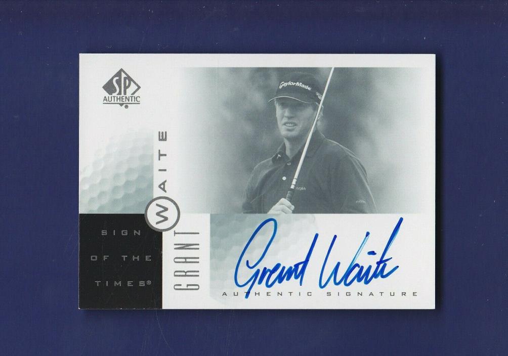 Grant Waite 2001 Upper Deck Golf SP Authentic Sign of the Times #WA