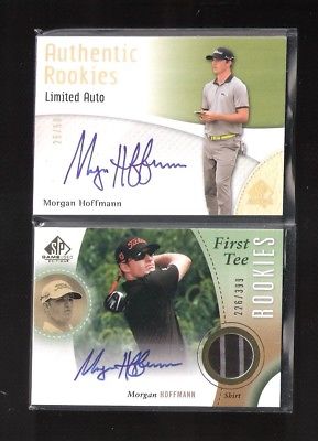 Morgan Hoffmann Authentic Rookies Limited Auto #25/50+First Tee Auto/Shirt #399