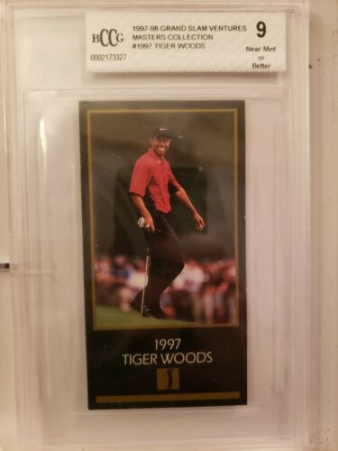 1997 MASTERS COLLECTION TIGER WOODS ROOKIE  BCCG 9
