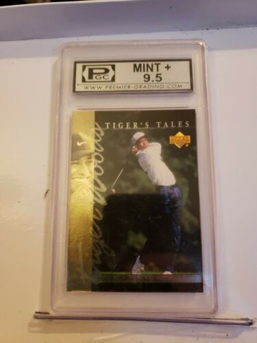 2001 Upper Deck Tiger's Tales #TT4 Tiger Woods BGS 9 MINT Rookie Golf Card