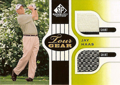 2012 SP Golf Jay Haas Tour Gear Shirt & Shirt Worn Swatch Game Used