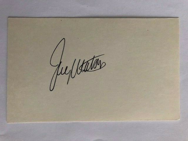 Joe Watson Flyers Autographed Signed Index Card