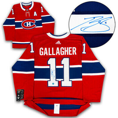 Brendan Gallagher Montreal Canadiens Autographed Adidas Authentic Hockey Jersey