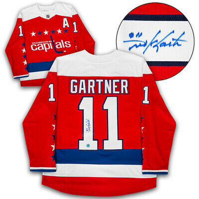 Mike Gartner Washington Capitals Autographed Retro Alt Fanatics Hockey Jersey