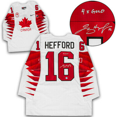 Jayna Hefford Team Canada Autographed Nike Olympic Hockey Jersey
