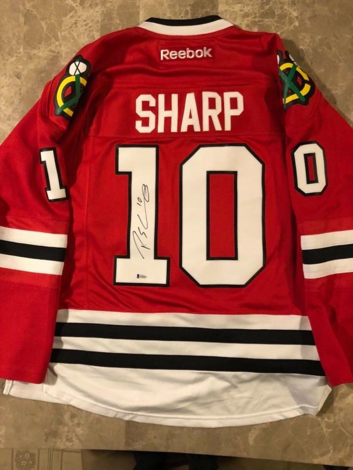 Chicago Blackhawks Patrick Sharp Signed Jersey 2015 Stanley Cup COA