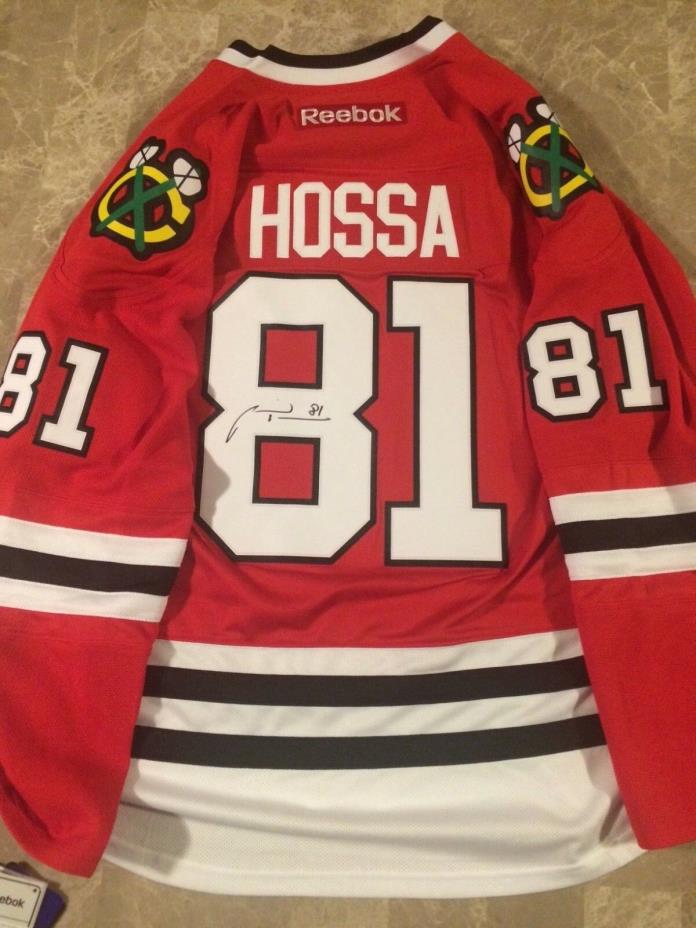 Chicago Blackhawks Marian Hossa Signed Authentic Jersey