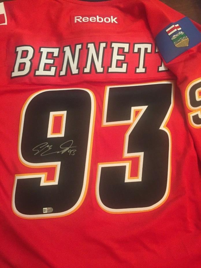 Sam Bennett Calgary Flames Autographed Red Reebok Premier Jersey - Fanatics