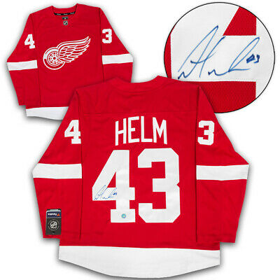Darren Helm Detroit Red Wings Autographed Fanatics Hockey Jersey