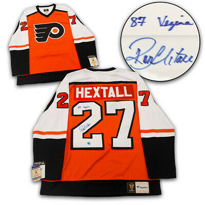 Ron Hextall Philadelphia Flyers Signed Retro Fanatics Jersey w/ 87 Vezina Note