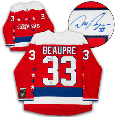 Don Beaupre Washington Capitals Signed Retro Alternate Fanatics Hockey Jersey