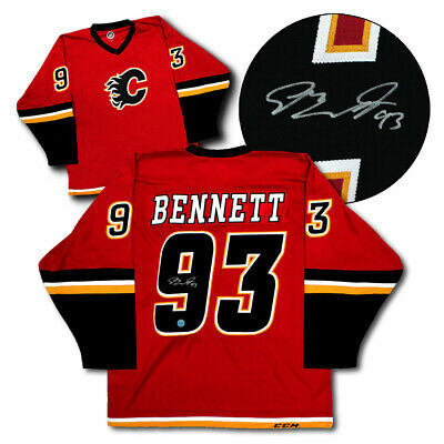 Sam Bennett Calgary Flames Autographed CCM Mass Replica Hockey Jersey