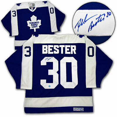 Allan Bester Toronto Maple Leafs Autographed Retro CCM Hockey Jersey