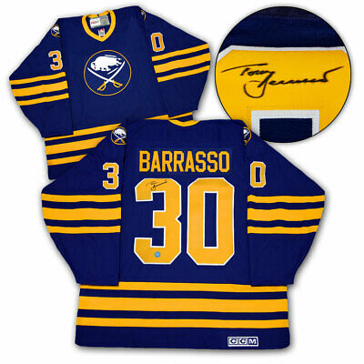Tom Barrasso Buffalo Sabres Autographed Retro CCM Hockey Jersey