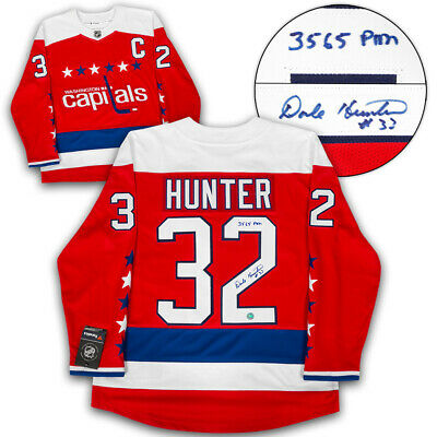 Dale Hunter Washington Capitals Autographed Retro Alt Fanatics Hockey Jersey