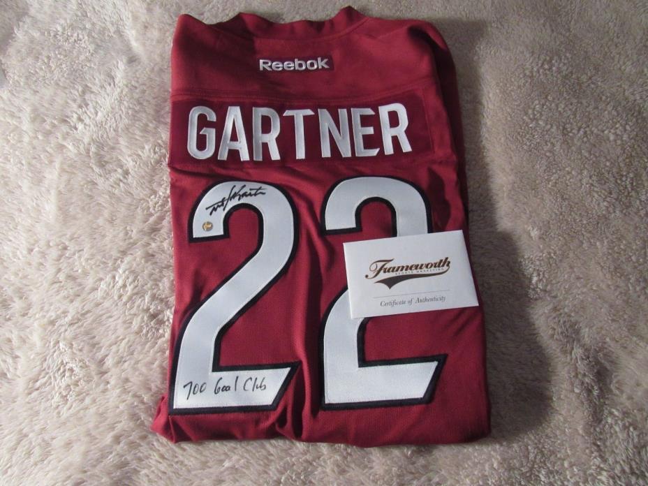 M Gartner Signed Jersey Coyotes 700 Goal Inscribed Replica Red 2016-2017 Reebok