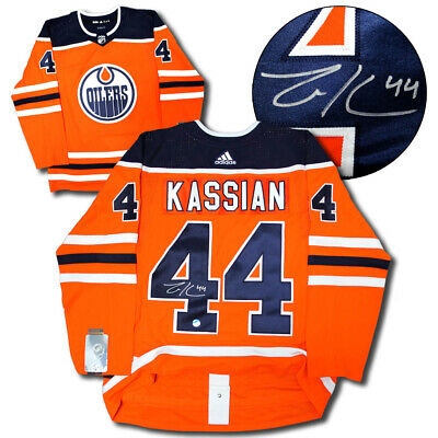 Zack Kassian Edmonton Oilers Autographed Adidas Authentic Pro Hockey Jersey