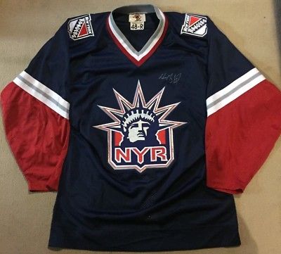 Wayne GRETZKY JSA Certified Signed New York Rangers Liberty AUTO Game JERSEY PRO