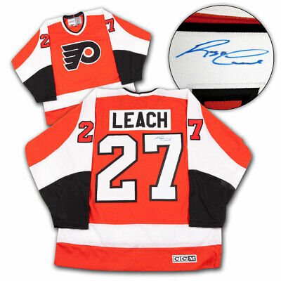 Reggie Leach Philadelphia Flyers Autographed Retro CCM Hockey Jersey