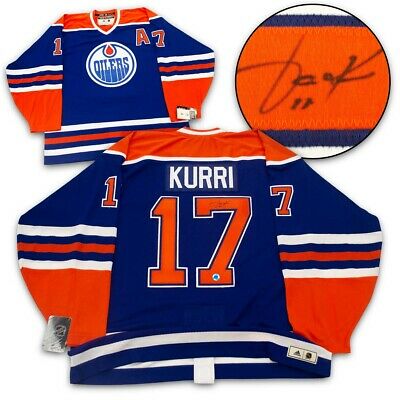 Jari Kurri Edmonton Oilers Autographed Adidas Authentic Vintage Hockey Jersey