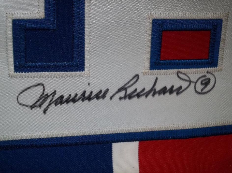 Autographed Maurice Richard RARE NHL PRO Jersey signed HUGE HUGE , BECKETT COA