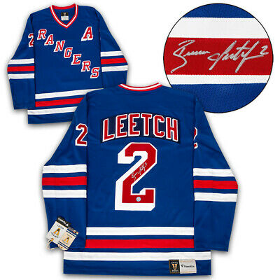 Brian Leetch New York Rangers Autographed Fanatics Vintage Hockey Jersey