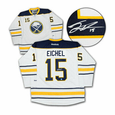 Jack Eichel Buffalo Sabres Autographed White Rookie Reebok Premier Hockey Jersey